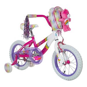 Youth Care Bears Cheer Bear 14-Inch Wheel Bike with Training Wheels