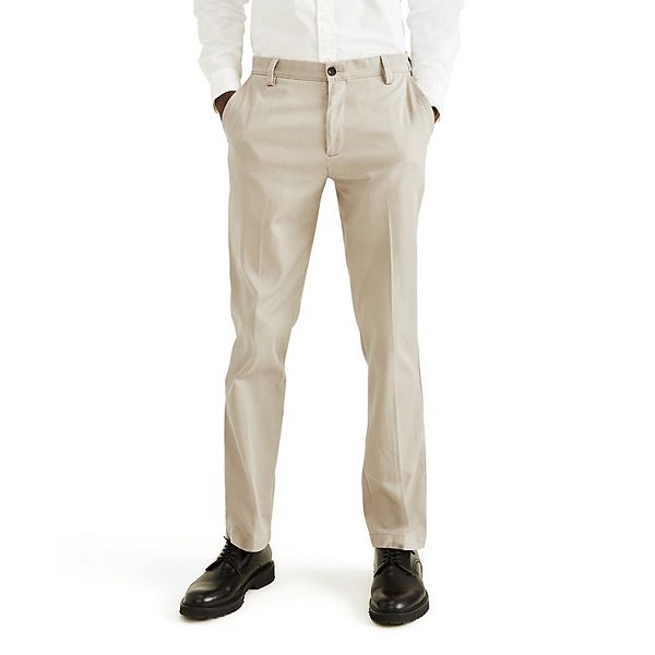 Men S Dockers Stretch Easy Khaki Straight Fit Flat Front Pants