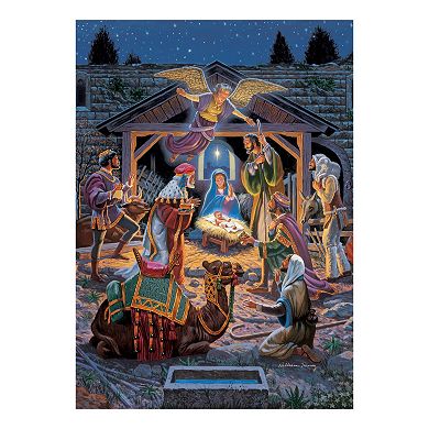 Holy Night 500-pc. Holiday Glitter Puzzle by MasterpiecesPuzzles