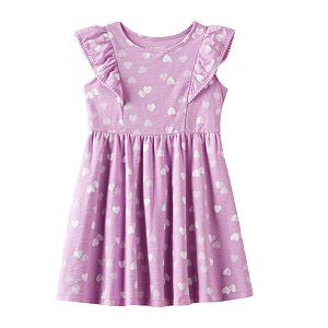 Baby Girl Jumping Beans® Flutter Pom Dress
