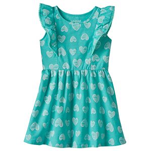 Baby Girl Jumping Beans® Flutter Pom Dress