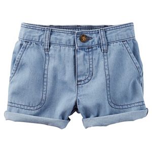 Baby Girl Carter's Cuffed Denim Shorts