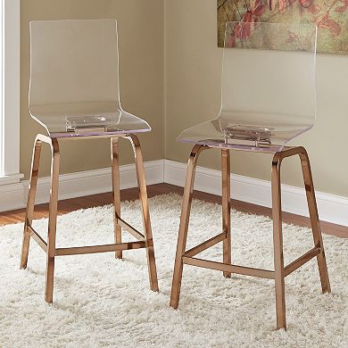 HomeVance Aralia Glam Counter Chair 2-piece Set