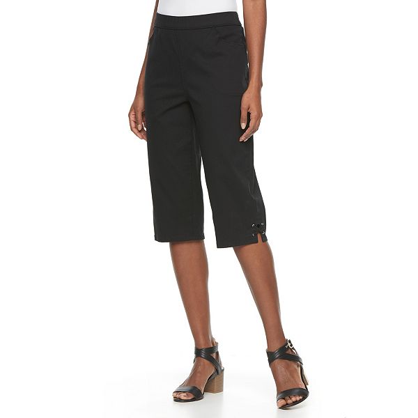 Women's Croft & Barrow® Crisscross Skimmer Capris