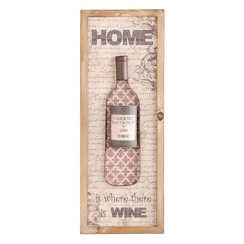 Nyler Home Is Where There Is Wine Wall Decor