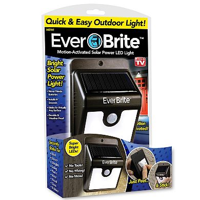 Ever Brite Motion-Activated Solar Outdoor LED Light As Seen on TV