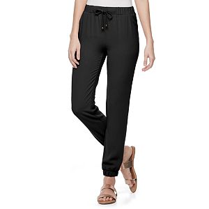 Juniors' Joe B Crepe Jogger Pants