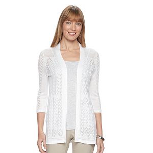Women's Croft & Barrow® Open Front Cardigan