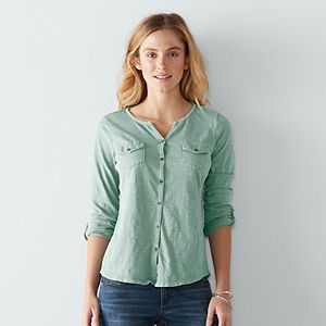 Women's SONOMA Goods for Life™ Utility Roll-Tab Shirt