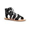SO® Women's Lace-Up Gladiator Sandals