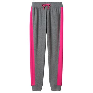 Girls Plus Size SO® French Terry Colorblock Jogger Pants