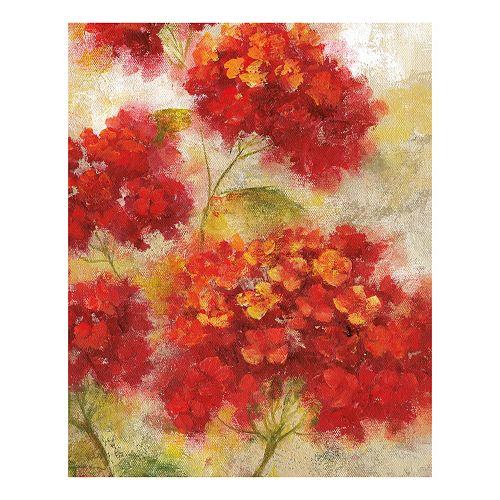 Red Floral I Canvas Wall Art
