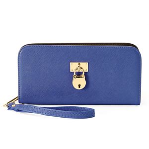 Deluxity Brisa Padlock Zip Around Wallet