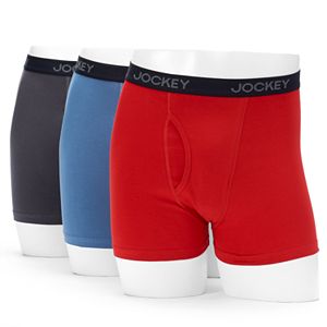 Men's Jockey Classics 3-pack StayDry Stretch Full-Rise Boxer Briefs