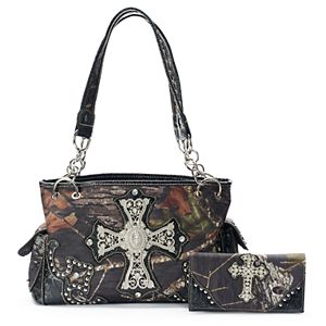 Mossy Oak Savannah Camouflage Tote with Wallet