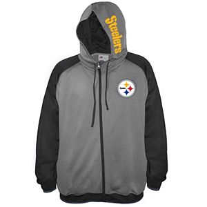 Big & Tall Majestic Pittsburgh Steelers Fleece Full-Zip Hoodie