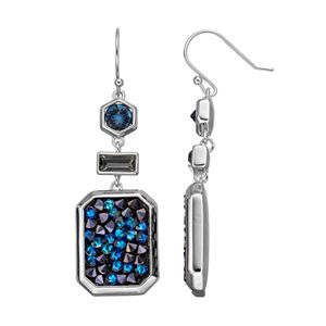 Simply Vera Vera Wang Geometric Drop Earrings with Swarovski Crystals