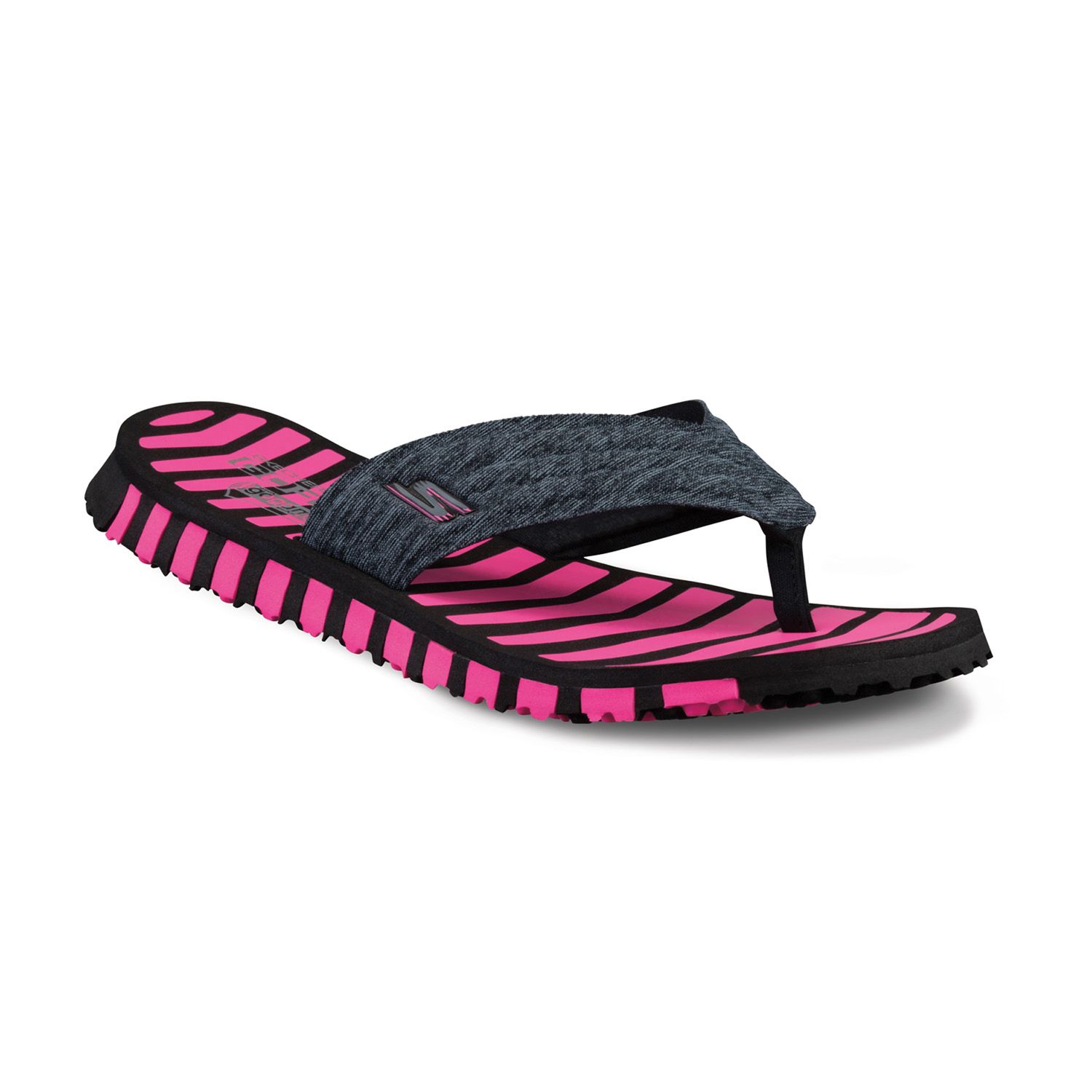 skechers go flex goga mat flip flops