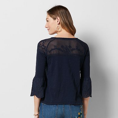 Women's Sonoma Goods For Life® Embroidered Peasant Top