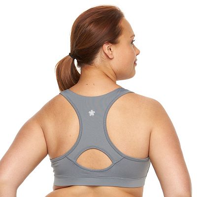 Plus Size Tek Gear Racerback Low Impact Sports Bra