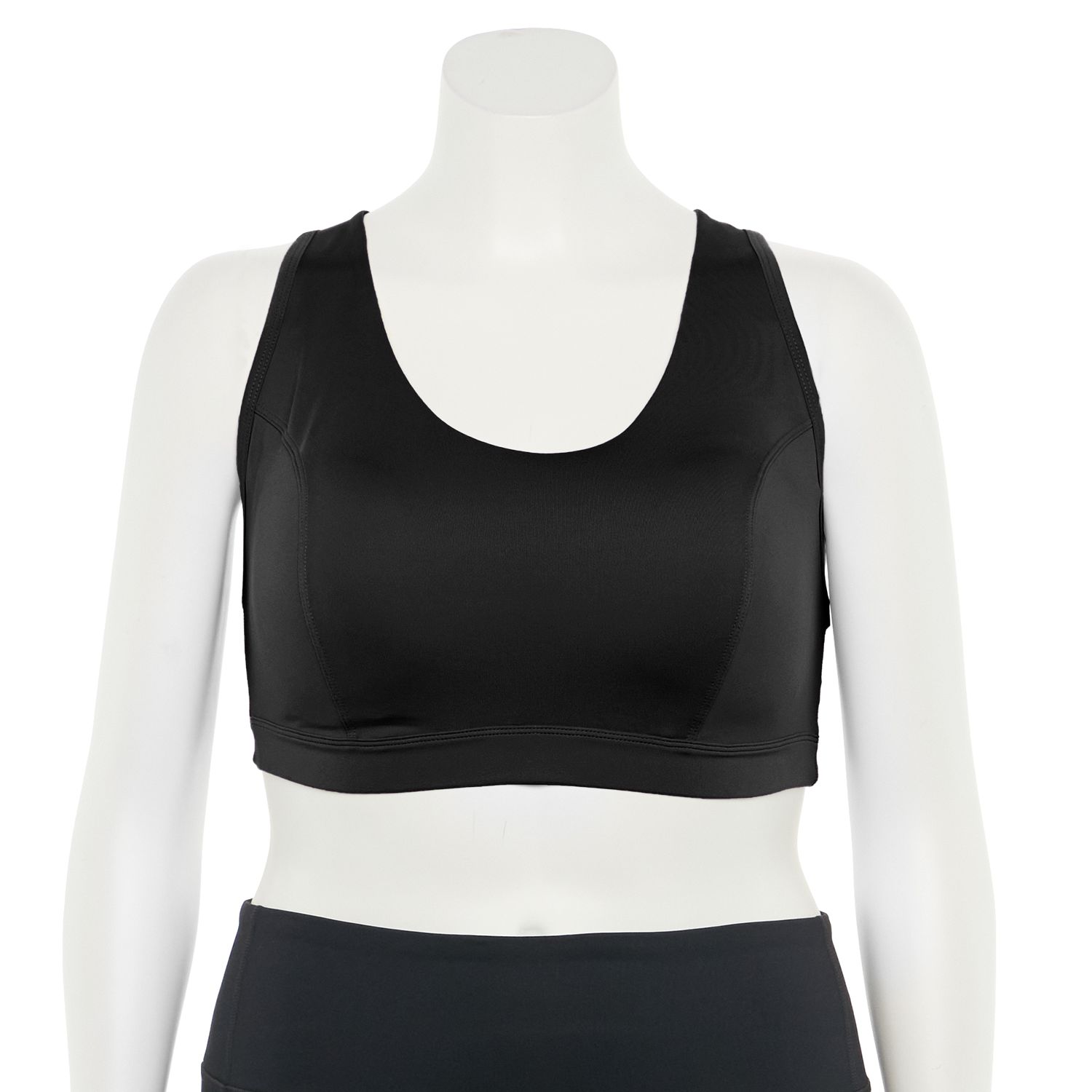 plus size racerback sports bra