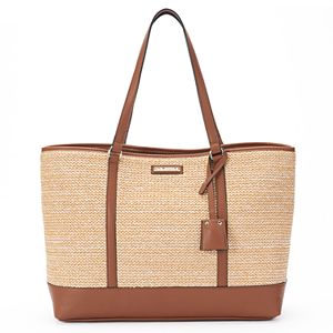 Dana Buchman Bella Large Straw Tote