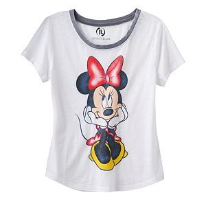 Disney's Minnie Mouse Girls 7-16 Burnout Graphic Tee