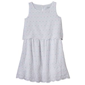 Girls 4-12 SONOMA Goods for Life™ Scalloped Overlay Dress