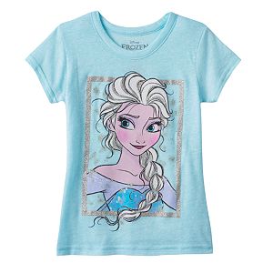Disney's Frozen Girls 4-7 Elsa Glitter Tee