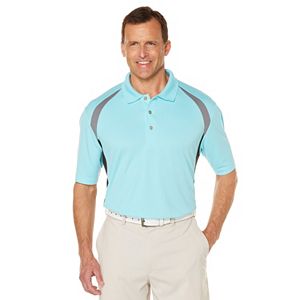 Big & Tall Grand Slam Classic-Fit Colorblock Airflow Performance Golf Polo