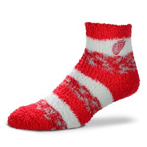 Women's For Bare Feet Detroit Red Wings Pro Stripe Slipper Socks