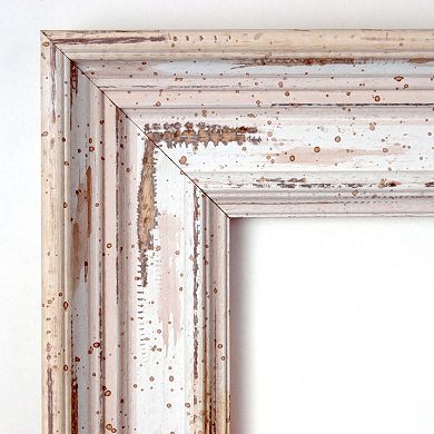 Amanti Art Alexandria Whitewash Large Wall Mirror