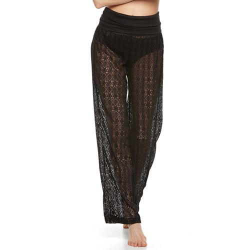 mesh palazzo pants