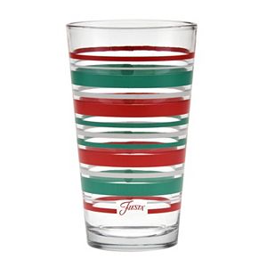 Fiesta Holiday Standard Stripe 4-pc. Pint Glass Set