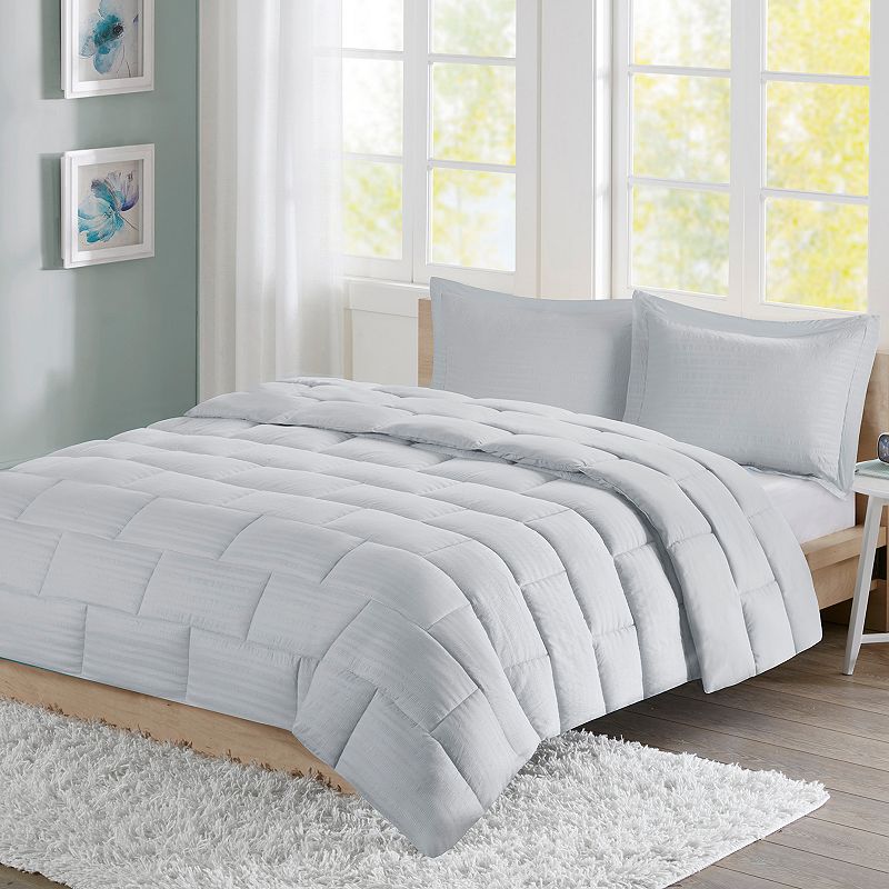 Intelligent Design Ava Down Alternative Comforter Set, Med Grey, Full/Queen