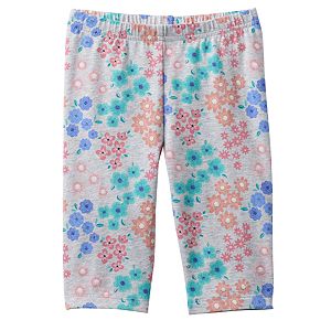 Baby Girl Jumping Beans® Floral Capri Leggings