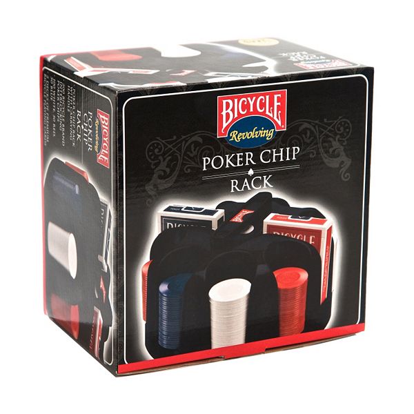 US Playing Card Company Bicycle Revolving Poker Chip Rack Chips & Cards Set