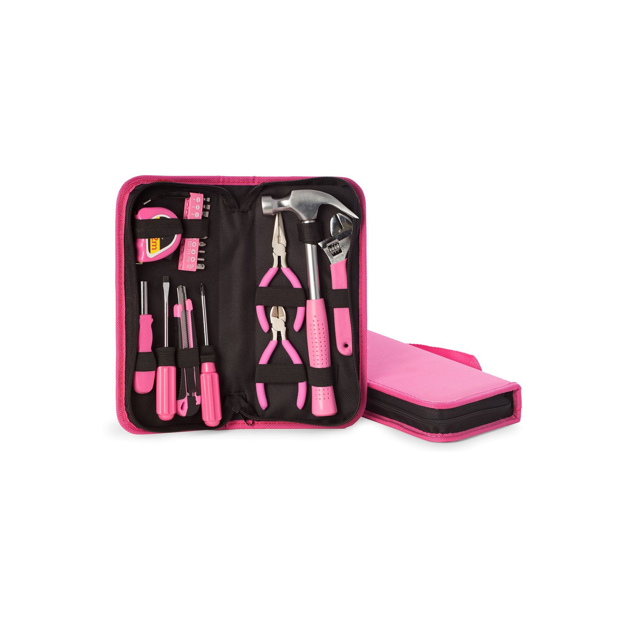 Bey-Berk Pink 10-Piece Multi Tool Set