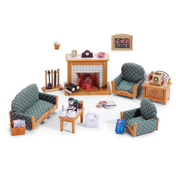 Sylvanian Families Comfy Living Room Set Furniture Armchair Table Accessories 