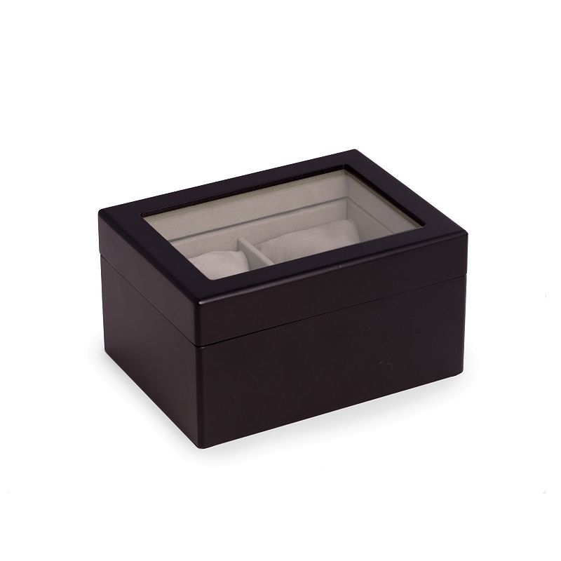 Bey-Berk Two Watch Case, Black