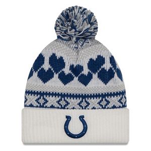 Women's New Era Indianapolis Colts Fairisle Pom Pom Knit Hat