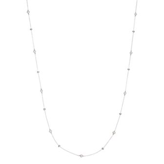 Argento Bella Sterling Silver Freshwater Cultured Pearl Beaded Long Necklace