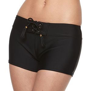 Mix & Match Lace Up Swim Shorts