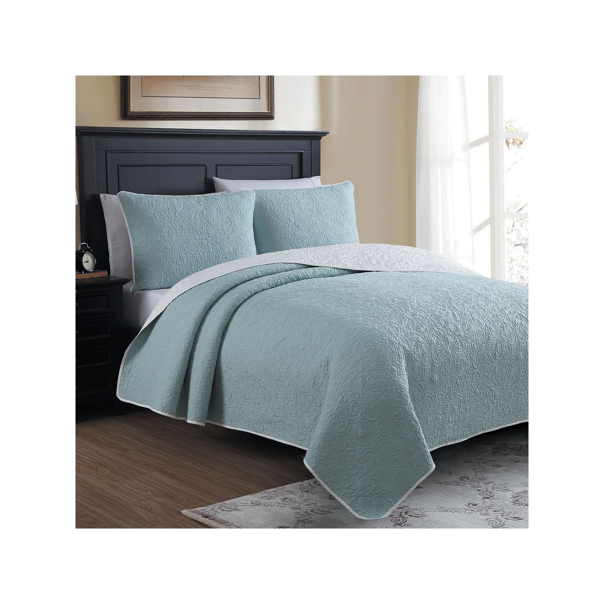 Estate Collection Marseille Quilt Set, Blue