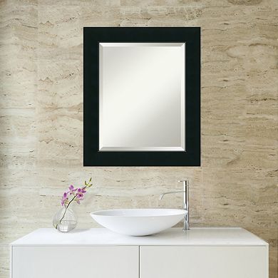 Amanti Art Corvino Black Medium Wall Mirror