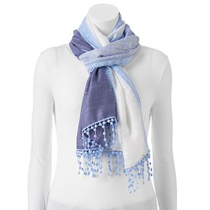 Apt. 9® Dip-Dyed Crocheted Oblong Scarf