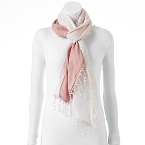 Apt. 9® Dip-Dyed Crocheted Oblong Scarf