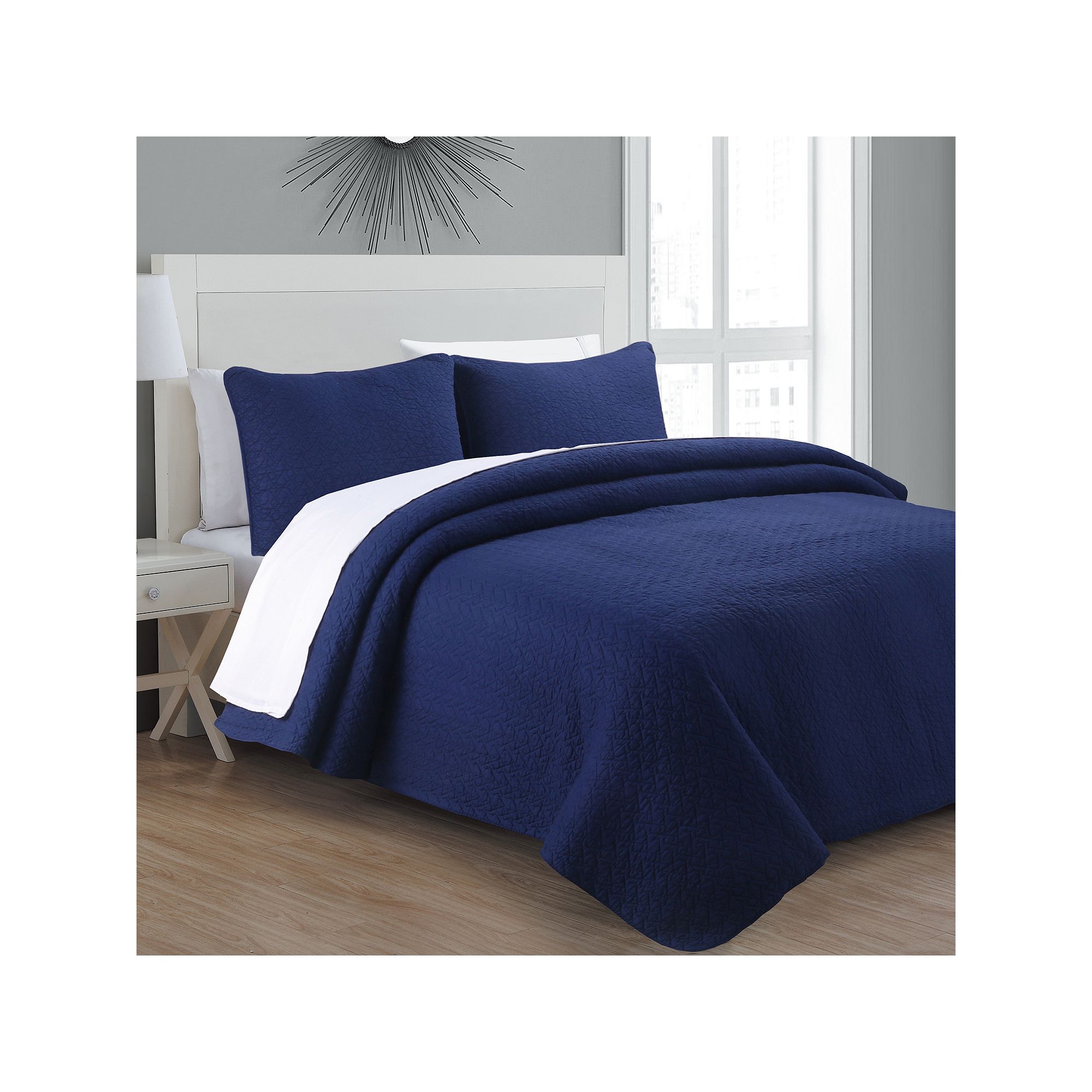 Estate Collection Tristan Quilt Set, Blue