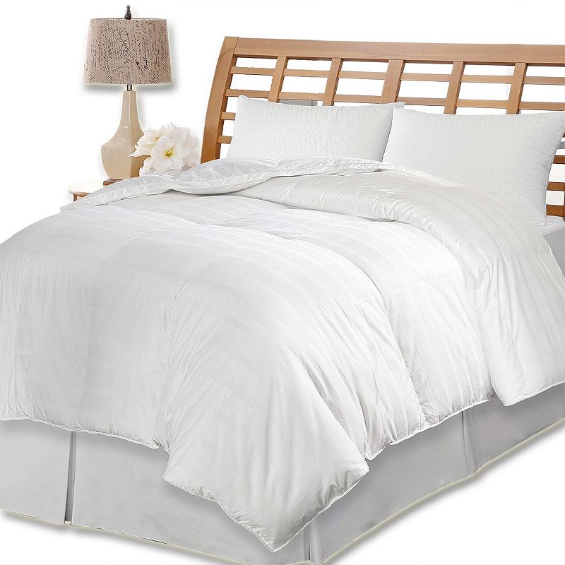 Kathy Ireland 600 Thread Count European Goose Down Comforter, White Kathy Ireland 600 Thread Count European Goose Down Comforter, White