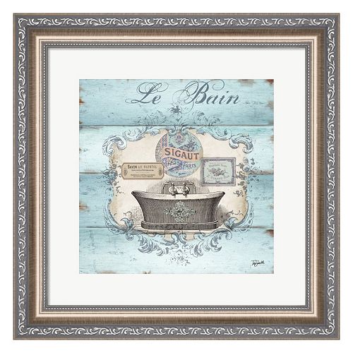 Metaverse Art Rustic French Bath II Framed Wall Art